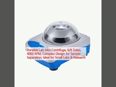 Taşınabilir Laboratuvar Mini Merkezci, 6/8 tüp, 4000 RPM, Örnek Ayrımcılığı için Kompakt Tasarım, Küçük Laboratuvarlar ve Araştırma için İdeal