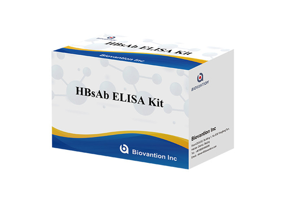 İnsan HBsAb ELISA Test Kiti Enzim İmmünoassay Testi 60 Dakika