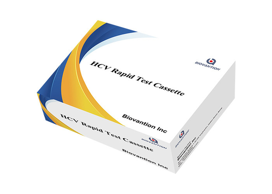 HCV Hızlı testi Kaset Tipi Kolloidal Altın Testi 2-30 Taşıma