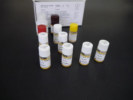 D vitamini elisa test kiti Özelliği 18 Aylık raf ömrü ile Elisa test kiti Biovantion ile test süresi 2-3 saat