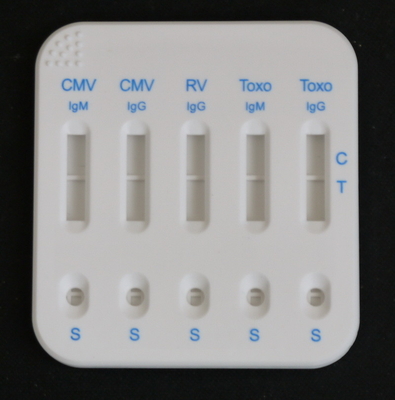 CMV IgM/IgG RV IgG TOXO IgG/IgM Kombine Kaseti Duyarlılık Kolloidal Altın İdrar Test Kaseti