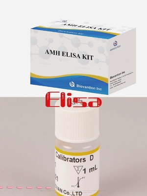 ELISA Deteksi Reagent Kit Yüksek hassasiyetli AMH Elisa Test Kit Hastane Kullanımı