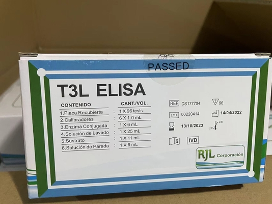 FT4 Elisa Test Kütesi Thyroxin Free Enzyme-Linked Immunoassay Kütesi