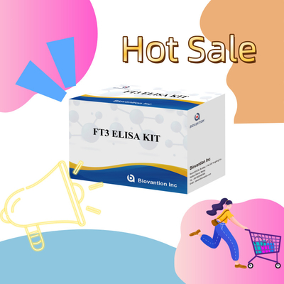 FT3 İnsan Diagnostik Rejanları için Serbest Triyodothyronine 96T ELISA Testiyle Klinik Hastane Laboratuvarı