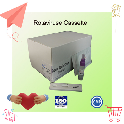 IVD Rotavirus Hızlı Kaseti Kolloidal Altın Hastane Tanısı için Hızlı Test 2-30C 24 Aylık Kalıcılık
