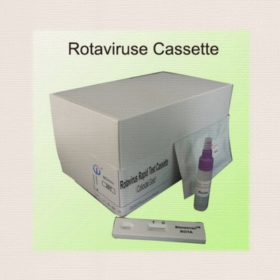 IVD Rotavirus Hızlı Kaseti Kolloidal Altın Hastane Tanısı için Hızlı Test 2-30C 24 Aylık Kalıcılık