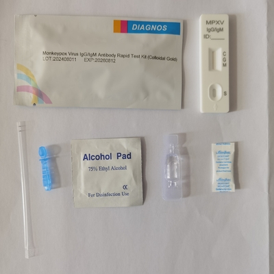 Maymun Çene Virüsü IgG/IgM Antibody Rapid Test Kit Serum Plazma veya Tam Kan