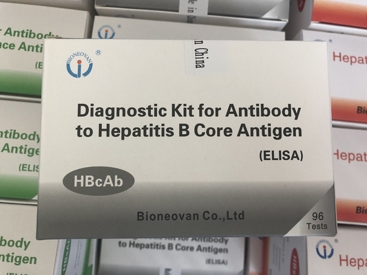 Sıcak Satış 96 Test Hbc Antibody HBcAb Elisa Kit ile İnsan Kullanımı Diagnostik Reagent