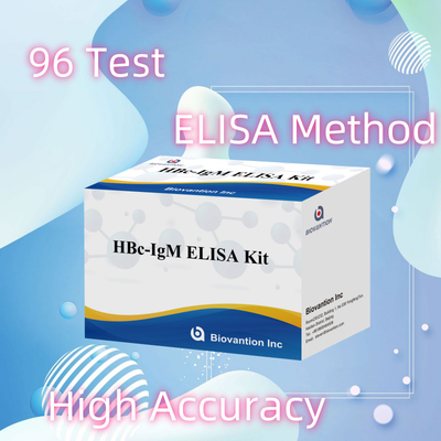 Yüksek hassasiyetli HBc IgM Antjen Reagent Diagnostik Testi Enzim Bağlı Immunosorbant Test Kits ile