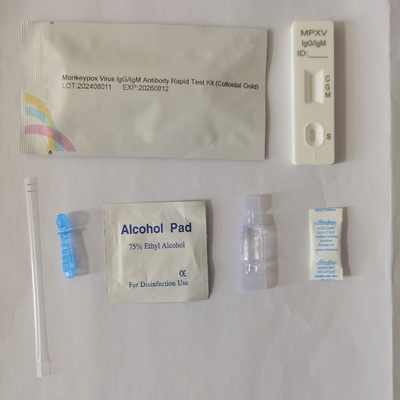 Monkeypox Virüsü Hızlı Test Reagent Evde Kullanılabilir Hızlı Test Reagent Kolloidal Altın Yöntemi
