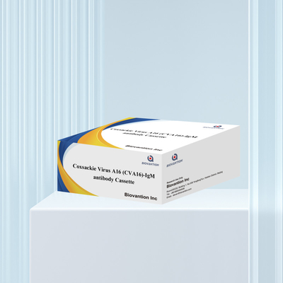 CVA16 IVD teşhis reagansı Coxsackie Virüsü A16 CVA16-IgM Antibody Cassette WB/S/P Kolloidal Gold Rapid Test