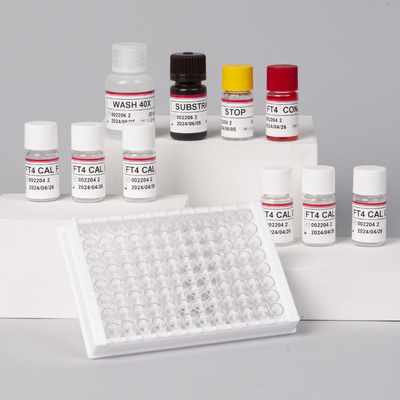 FT4 Elisa Test Kütesi Thyroxin Free Enzyme-Linked Immunoassay Kit