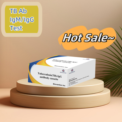 Sıcak satış hızlı test reagansı Tuberkulosis/TB Kolloidal altın hızlı test kiti 25 test ile insan için