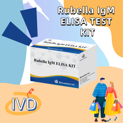 İnsanlarda kullanılan Rubella IgG antikorları için Elisa Rubella IgM tespit aracı