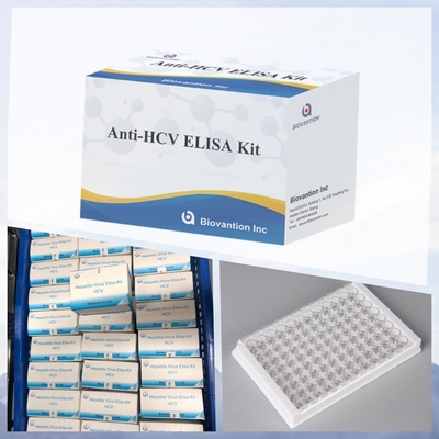 HCV Antibody Duyarlılığı Serum Elisa Ön Kaplama Elisa Kit 10 Well Plate