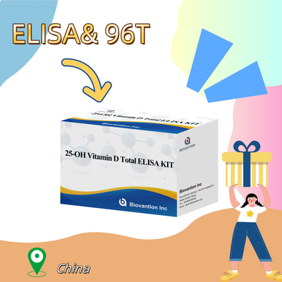 25-OH D Vitamini ELISA Test Kütesi İnsan Serumundaki D Vitamini seviyelerinin doğru tespiti için yüksek hassasiyet ve spesifiklik