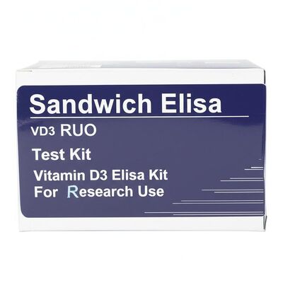 Vitamin D3 Elisa Kit with 96 Tests and 2-3 Hours Assay Time for High Sensitivity Research Use