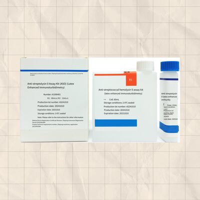 Doğru Teşhis İçin Lateks İmmün türbidimetrik Yöntem Kullanılarak 96 Testli Yüksek Hassasiyetli ASO Reaktifi