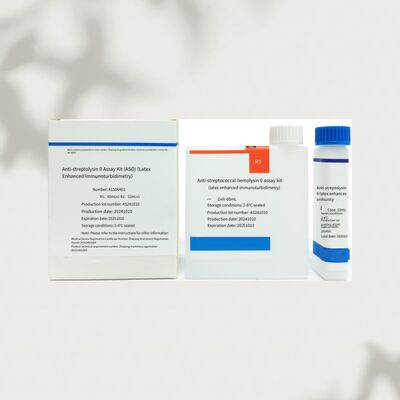 Doğru Teşhis İçin Lateks İmmün türbidimetrik Yöntem Kullanılarak 96 Testli Yüksek Hassasiyetli ASO Reaktifi