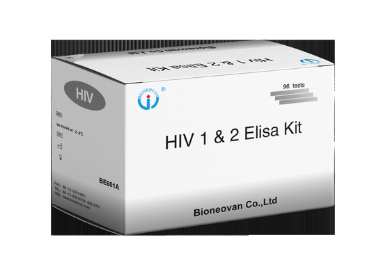 HIV Elisa Test Kits 18 Aylık Geçerlilik Elisa Test Yüksek Duyarlılık ve Spesifikite