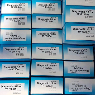 120 Dakika ISO13485 Frengi Elisa Test Kiti TP Elisa 96 Test Kiti