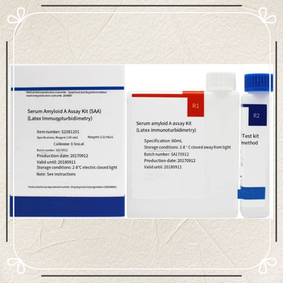 Çeşitli Örneklerde Çoklu Biyomarkörlerin Kesin Kvantitasyonu Immunoturbidimetrik Test Serum Amyloid A SAA Assay Kit